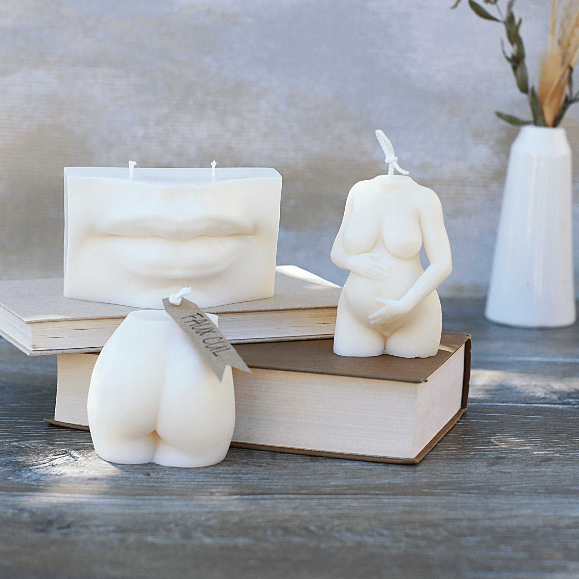 Collection de bougies décoratives artisanales