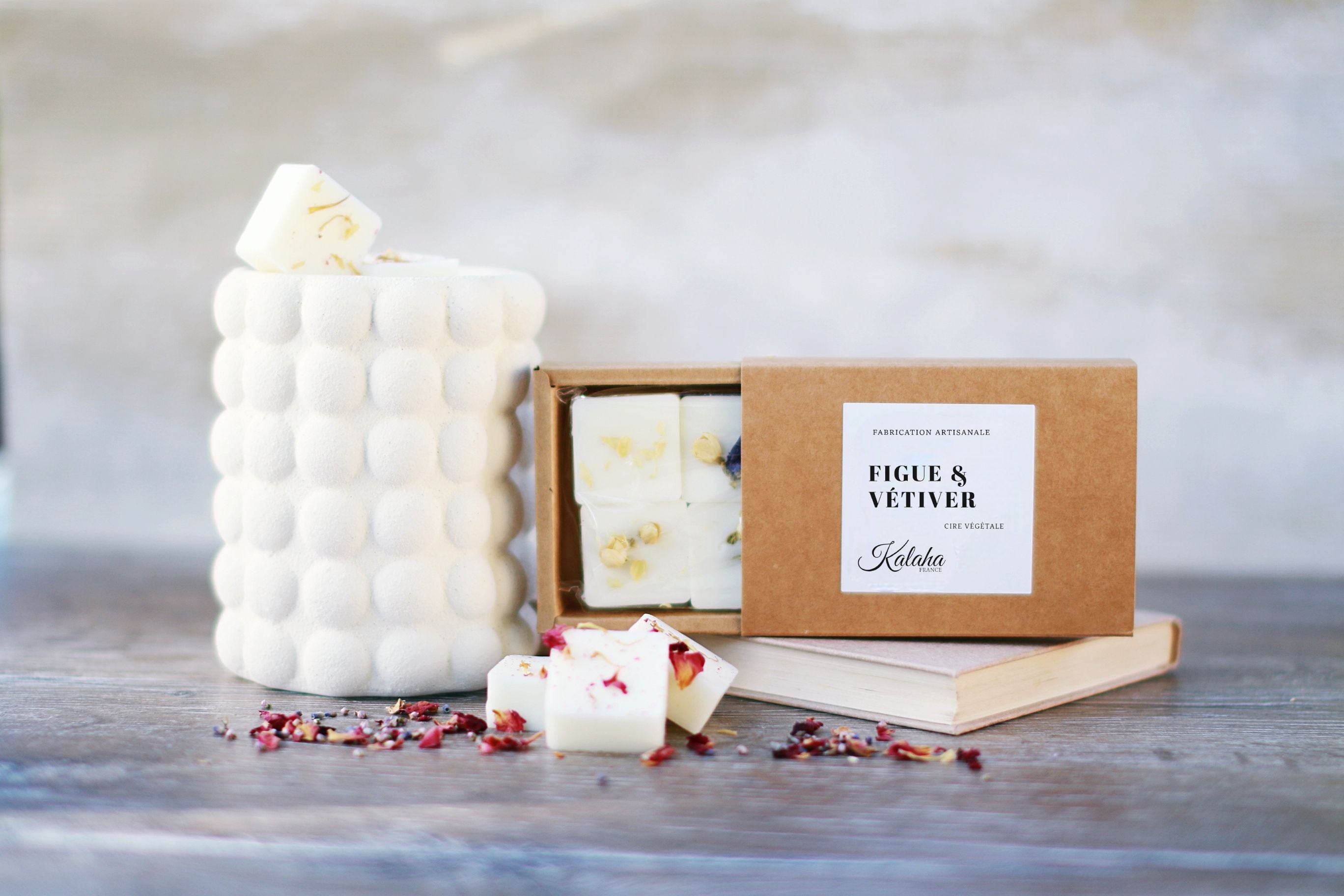 Fondant parfumé figue vétiver en cire végétale